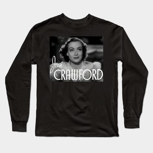 Joan Crawford Long Sleeve T-Shirt by Christyn Evans